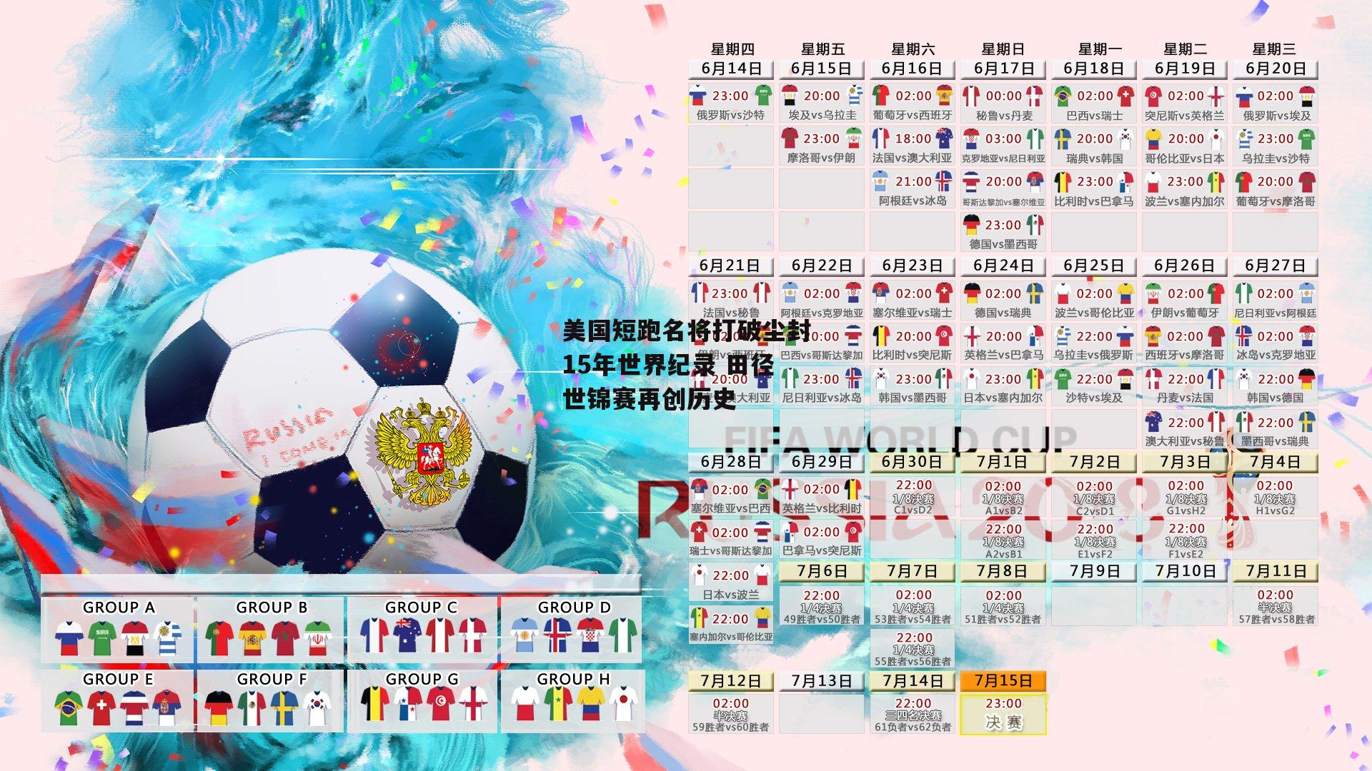 美国短跑名将打破尘封15年世界纪录 田径世锦赛再创历史